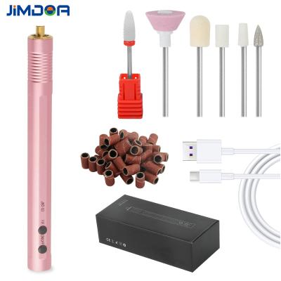 China Fashionable Customize Your Private Label 1 Set Of Nail Drill Pen Cosmetic Manicure Replacement Small Electric Nail Drill For Nail Gel for sale