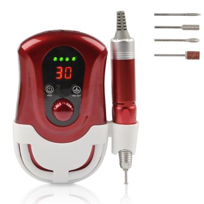 China Foshan Jimdoa Nail Master 30000rpm Plastic Portable Rechargeable Cordless Electric Nail Drill Machine for sale