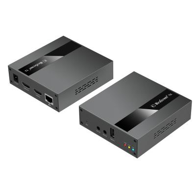 China Multimedia Mirascreen R14 Signal Transmission Via CAT 5e/6 250m HDMI KVM Extender Over IP With IR for sale