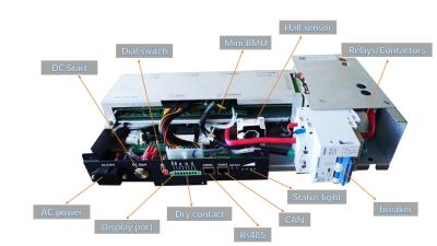 China 60S 50A Master Slave BMS lithium battery management system 192V BMS for lifepo4 battery pack UPS BESS for sale