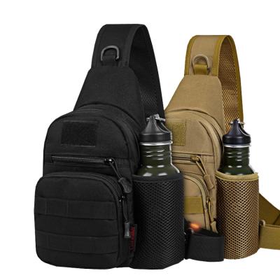 China Outdoor custom logo slant shoulder bagMen waterproof nylon chest bags sports shoulder bag for sale