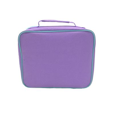 China Hot Selling Portable Solid Color Thermal Insulation Food School Lunch Bags Kid Lunch Bag for sale