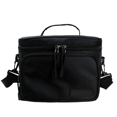 China Factory Direct Fashion Simplicity Lunch Cooler Bag Waterproof Black Box Insulated Lunch Bag for sale