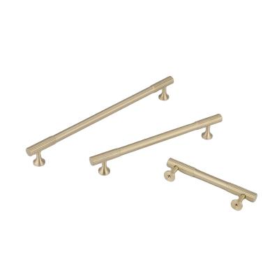 China Modern Easy To Install Solid Brass Furniture Cupboard Pulls Handle Door Bar Cabinet Handles For Cabinets for sale