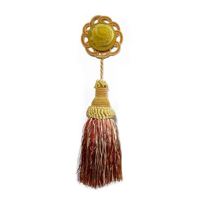 China Mobile Phone Latest Producing Large Decorative Key Chain Tassels For Curtains for sale