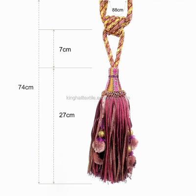 China Mobile Phone Alibaba China Window Pull Rope Curtain Tie Blind Back Tassel for sale