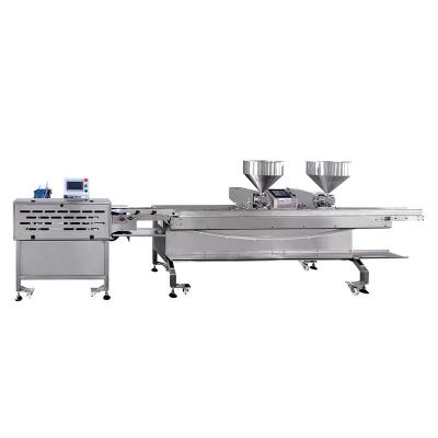 China Commercial Industrial Electric Automatic Slicing+Sandwich Toast Slicer Half Cut Toast Sandwich Machine Half Cut Toast Production Line 3+2 for sale