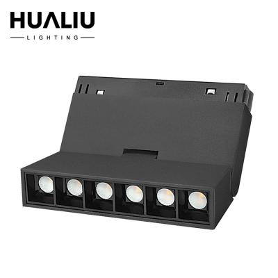 China High Brightness Long Working Time Modern Indoor Lighting Home Office 6w 12w Led Magnetic Track Light System for sale