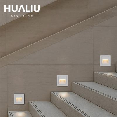 China Modern Design Modern Indoor 3w Foot Home Lighting Lamp Recessed Mounted Led Step Lights Stair Wall Light For Home for sale