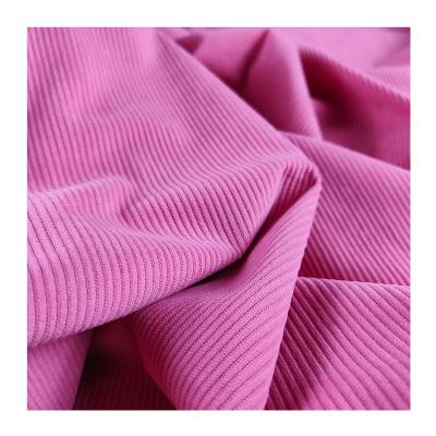 China High Hot Selling Memory 11 Low MOQ Polyester Corduroy Wales Microfiber T400 Stretch Fabric Wholesale for sale