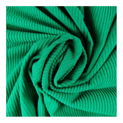 China Memory Width 8 Wales Per Inch 100% Wide Keqiao Polyester Warp Corduroy Fabric For Dress And Shirt for sale