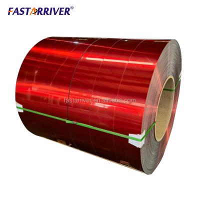 China Decoration Customized Regular Size Quality Building Facades Use Wood Grain Painted Aluminum Sheet Coil for sale