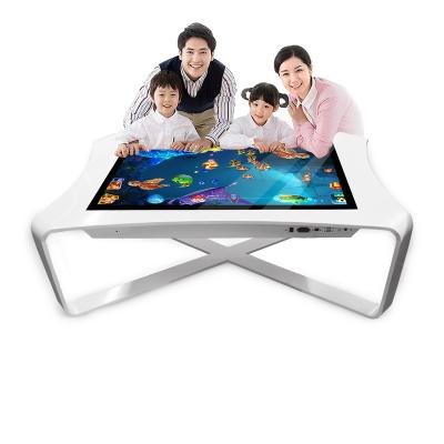 China Indoor dining table interactive smart touch screen 43 inch LCD advertising display for coffee table for sale