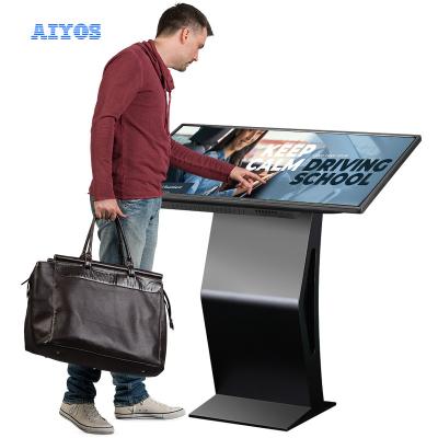 China Shenzhen Indoor Price Led Digital Signage 43 Inch Floor Stand Navigation LCD Touch Display Advertising Screen for sale