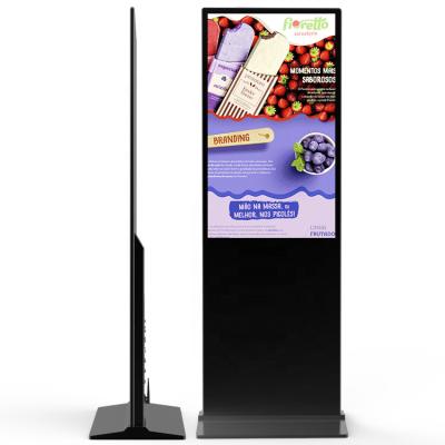 China Indoor Aiyos 55 Inch Stand Alone LCD Touch Screen Advertising Player for sale