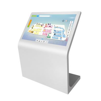 China Aiyos Indoor Floor Stand 42 43 Inch Touch Screen All In One Digital Signage Information Kiosk for sale