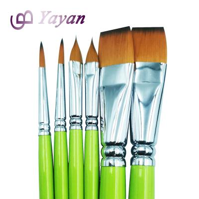 China New Design Body Paint Brush Professional Synthetic Taklon Face and Face and Body Paint Brushes for sale