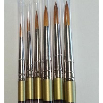 China Synthetic Face Paint Brushes Strong Synthetic Tip Acrylic Handles Face Brushes For Professionals for sale