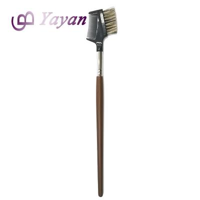 China Professional Skin-friendly Makeup Tools Handmade Eyebrow Edge Control Broom And Hair Comb for sale