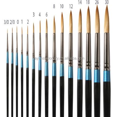 China Oil and Synthetic Acrylic Art Brush Painting Oil Nylon Detail Painting Brushes OEM 14PCS and Acrylic Detail Painting Brushes for sale