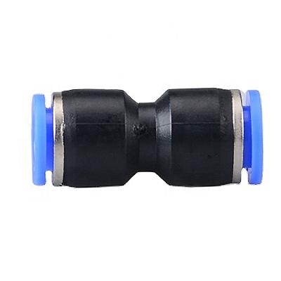 China Building Material Stores Blue Black PU Directly A Touch Fittings Plastic Pneumatic ROCKER Pneumatic Push To Connect Tube Fittings for sale