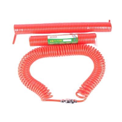 China Pneumatic Polyurethane Air Hoses Hose Plastic Rubber Hose PU Spring Tube For Air Blow Dust Gun for sale