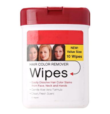 China Eco - Friendly Tube Pack Hair Color Stain Remover Wipes To Remove Hair Dye for sale