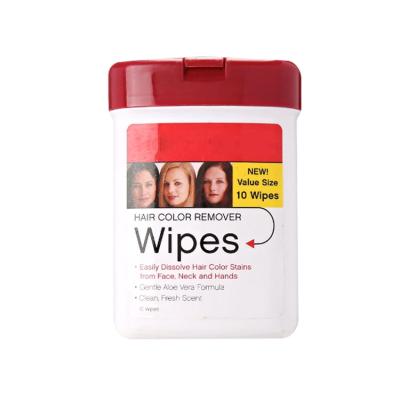 China 2021 Eco-friendly Hair Color Remover Wipes Portable Mini Wipes 160 Sheets Canister Cleaning Cloths for sale