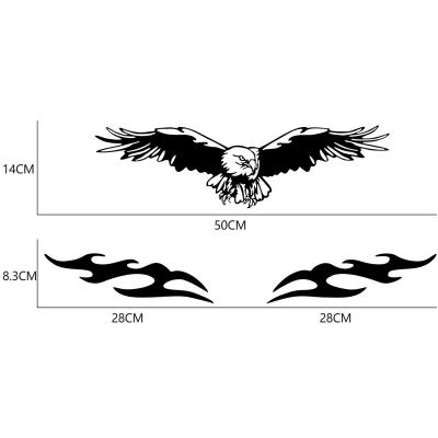 China Waterproof+Eco-friendly 3pcs Eagle Fire Totems Car Sticker Fashion Sports Car Racing Stripes Cover DIY Modeling Hood Vinyl Decals Accessories for sale