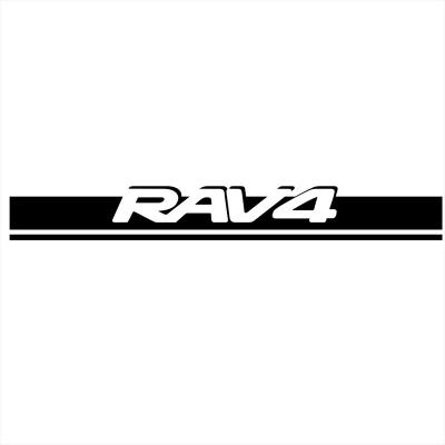 China Fashionable Waterproof+Eco-friendly Motorsports Stripe Car Stickers Decoration DIY Car Cover Vinyl Graphics Applies To Toyota Rav4 Accessories for sale