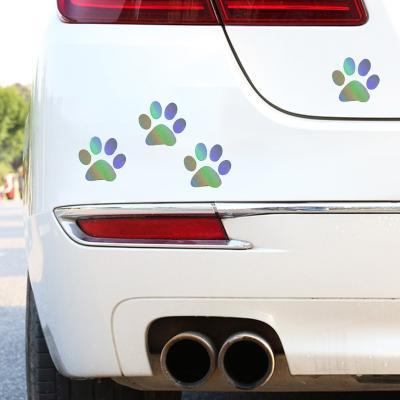 China Decorative Sticker Cat Paw Print DIY Car Stickers Animal Ornament Modeling Cat Graphics Vinyl Decals Accessories Motorcycle Bumper Car Windows for sale