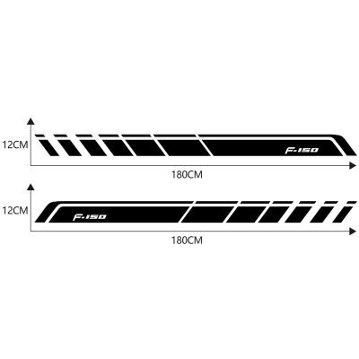 China Waterproof+Eco-friendly 2PCS Sports Car Door Side Skirt Bars Decal Car Sticker For Ford Ranger Raptor F150 F250 F350 F450 F550 F650 Pickup Accessories for sale