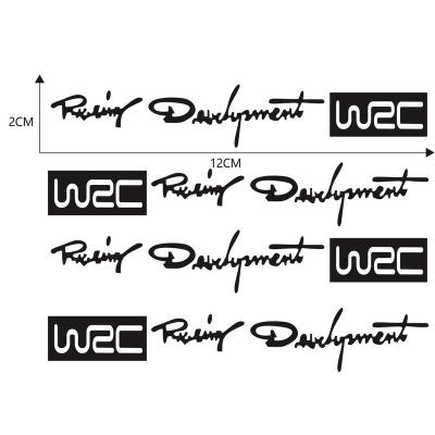 China Waterproof+Eco-friendly 4 x Car Styling Fashion Decals Creative Auto Decorative World Racing Development WRC Car Door Handle Vinyl Body Decals for sale