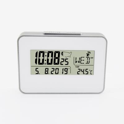 China H154C High Quality Digital LCD Desktop Alarm Clock Radio Controlled Clock with Mini RCC Backlight Clock with Alarm for sale