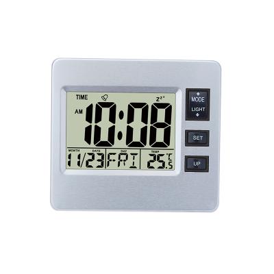 China H306-light Mini Calendars LCD Table Alarm Clock Digital Calendar Clock Alarm Clock with Backlight for Kids for sale