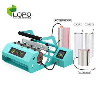 China High Efficiency Sublimation 20oz Mug&Tumbler Press Machine With Two Heaters Plus Two Tumbler for sale