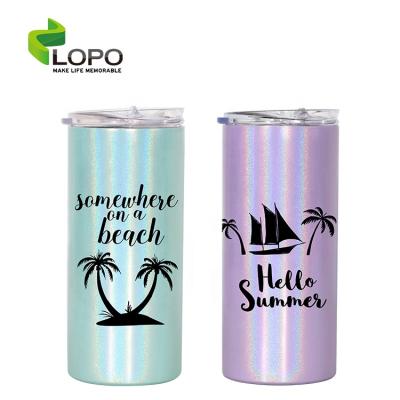 China 2021 Viable Hot Sale 12oz Sublimation Blanks Skinny Colorful Stainless Steel Tumbler for sale