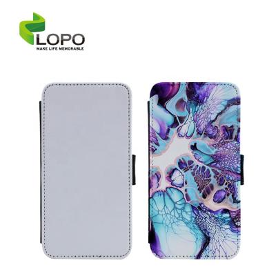 China Newest 2D Customization Sublimation Leather Phone Case Flip Case For iPhone for sale