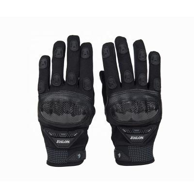 China Custom Logo Non-slip Bike Hand Leather Motorcycle Gloves Off Road Racing Riding for sale