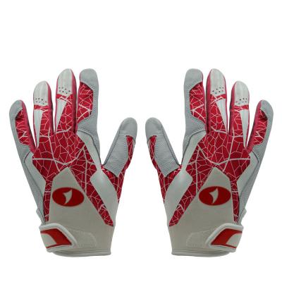 China Navy Digital Printing Grip Full Finger Comfortable High Quality Training Baseball Gloves for sale