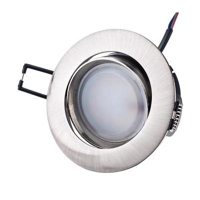 China Modern Adjustable Lights Rectangular 75mm Cut Aluminum COB And PC Led Downlight Recessed Down Light for sale