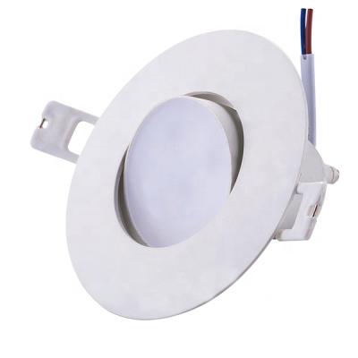 China Modern rectangular led downlight 10w adjustablewhite round pc aluminum led down recessed down light for sale