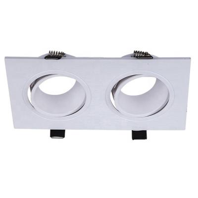 China Modern White Double Recessed Light Fixtures Led Downlight Led Lights For Decoration Recessed Down Light for sale