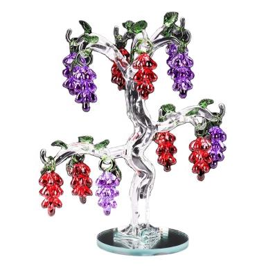 China China Ailuya High Quality Art Color Grape Wedding Gift Transparent Crystal Home Decoration for sale