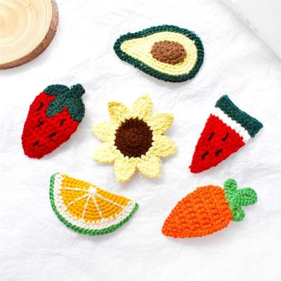 China Girl Hair Accessories Wool Knitted Fruit Hairpin Girls Hair Clip Accessories Princess Baby Hair Ornament Side Clip for sale