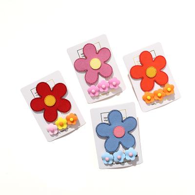 China Girl's Hair Accessories 2 Pcs/Set Cute Flower Ornament Kids Hair Clips Babies Hairpins Kids Accessories for sale