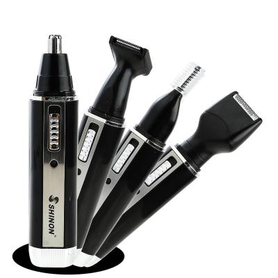 China Cordless Rechargeable Hygienic Eyebrow Ear Car Kit Electric Beard 4 in 1 Nose Hair Trimmer for Travel for sale