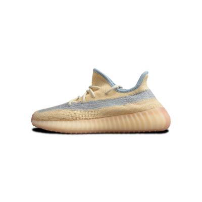 China Cushioning Stylish breathable trend couple Yeezy 350 lace-up flat shoes with anti-slip and wear-resistant sneakers for men and women for sale