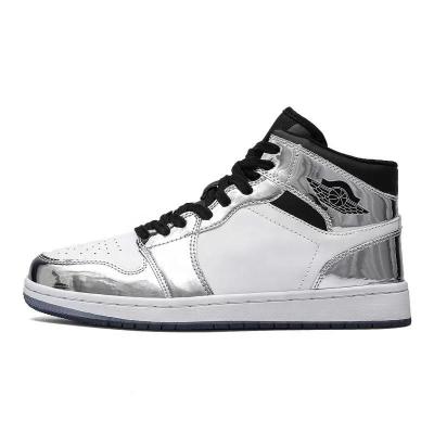 China Cushioning High-Top Men'S White Gray Aj1 Original Brand Top Quality Outdoor Fitness Fashion Non-Slip Casual Shoes Wholesale for sale