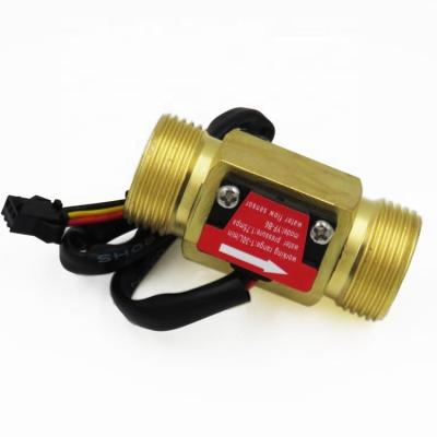 China (6.6*Q) Q= l/min Â ± 3% ESMYF-B6 G3/4 threads hall effect turbine flow meter, water flowsensor for sale